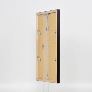 Efecto marco de madera perfil 2070 cristal de museo 10,5x14,8 cm negro