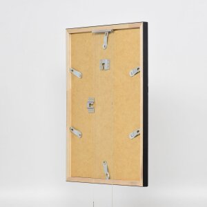 Efecto marco de madera perfil 2070 cristal de museo 10,5x14,8 cm negro