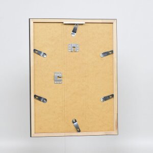 Efecto marco de madera perfil 2070 cristal de museo 10,5x14,8 cm negro