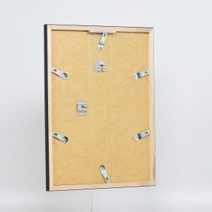 Efecto marco de madera perfil 2070 cristal de museo 10,5x14,8 cm negro