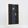 Efecto Madera Marco Barroco Perfil 37 blanco 10,5x14,8 cm Vidrio Museo
