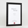 Efecto marco de madera perfil 94 negro 10,5x14,8 cm cristal de museo