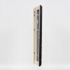Efecto marco de madera perfil 94 negro 10,5x14,8 cm cristal de museo