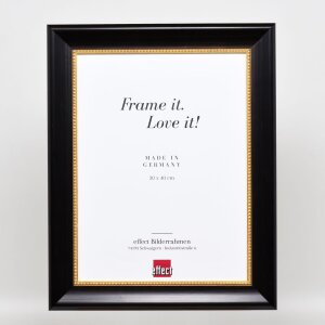 Efecto marco de madera perfil 95 negro 10,5x14,8 cm cristal antirreflejo