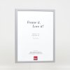 Efecto marco de madera perfil 35 gris claro 13x13 cm cristal antirreflejos
