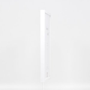 Efecto marco de madera perfil 35 blanco 13x13 cm cristal acrílico