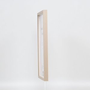 Efecto marco de madera perfil 35 marrón claro 13x13 cm cristal normal + separador