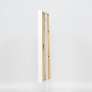 Marco de madera efecto Perfil 35 blanco 13x13 cm cristal normal + separador