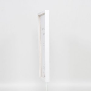 Marco de madera efecto Perfil 35 blanco 13x13 cm cristal normal + separador