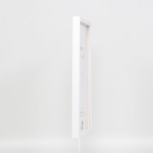 Marco de madera efecto Perfil 35 blanco 13x13 cm cristal normal + separador