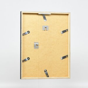 Efecto marco de madera perfil 35 negro 13x13 cm cristal de museo
