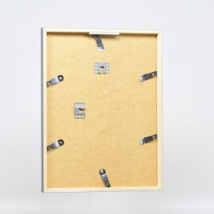Efecto marco de madera perfil 35 antracita 13x13 cm cristal de museo