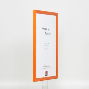 Efecto marco de madera perfil 89 salmón 13x13 cm cristal de museo