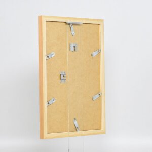 Efecto Marco de madera Top N abedul 13x13 cm cristal de museo