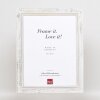 Marco madera maciza efecto 2240 blanco 13x13 cm Cristal normal
