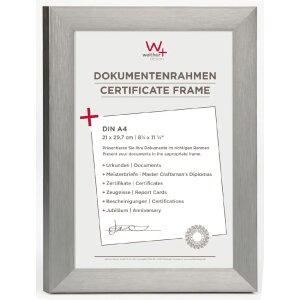 Marco de aluminio ALULINE - 21x29,7 cm - acero DIN A4