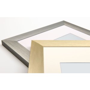 Walther marco de aluminio ALULINE 30x45 cm acero con passepartout 20x30 cm