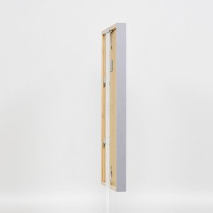 Efecto marco de madera Perfil 35 gris claro 13x18 cm cristal normal + separador