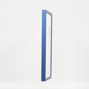 Efecto Marco de madera Perfil 35 azul 13x18 cm Vidrio de museo