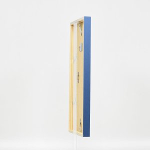 Efecto Marco de madera Perfil 35 azul 13x18 cm Vidrio de museo