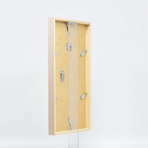 Efecto marco de madera perfil 35 marrón claro 13x18 cm cristal de museo
