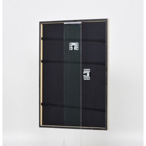 Efecto Marco de madera maciza Perfil 29 plata 13x18 cm Vidrio de museo