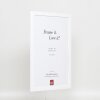 Efecto marco de madera perfil 2210 blanco 14,8x21 cm cristal antirreflejo