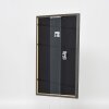 Efecto marco de madera maciza Perfil 25 azul 14,8x21 cm cristal transparente
