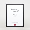 Marco efecto madera perfil 35 negro 14,8x21 cm cristal antirreflejo