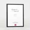 Marco efecto madera perfil 35 negro 14,8x21 cm cristal antirreflejo