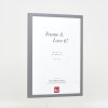 Efecto marco de madera perfil 35 antracita 14,8x21 cm cristal antirreflejos