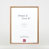 Efecto marco de madera perfil 23 marrón claro 14,8x21 cm cristal antirreflejos