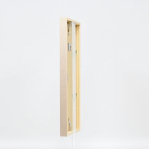 Efecto marco de madera perfil 35 marrón claro 14,8x21 cm cristal acrílico