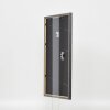Efecto marco de madera maciza perfil 25 nuez marrón 14,8x21 cm cristal acrílico