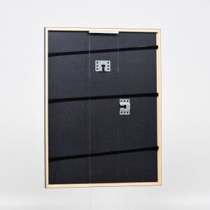 Efecto marco de madera perfil 23 rojo 14,8x21 cm cristal de museo