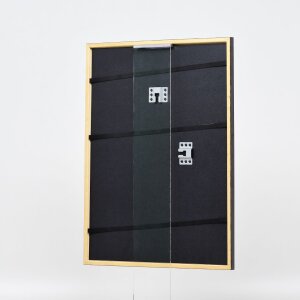 Efecto marco de madera perfil 23 marrón claro 14,8x21 cm cristal de museo