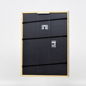 Efecto marco de madera perfil 23 marrón claro 14,8x21 cm cristal de museo