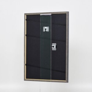Efecto marco de madera maciza perfil 25 amarillo 14,8x21 cm cristal de museo