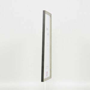 Efecto marco de madera maciza perfil 25 verde 14,8x21 cm cristal de museo