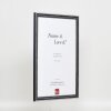 Marco efecto madera perfil 38 gris 14,8x21 cm cristal museo
