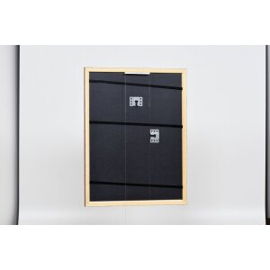 Efecto marco de madera perfil 38 marrón 14,8x21 cm cristal de museo