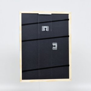 Efecto marco de madera perfil 32 azul 14,8x21 cm cristal de museo
