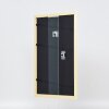 Efecto marco de madera perfil 32 verde 14,8x21 cm cristal de museo