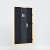 Efecto marco de madera perfil 32 verde 14,8x21 cm cristal de museo