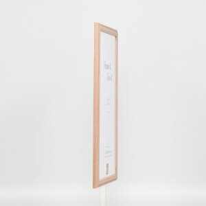Efecto marco de madera perfil 32 marrón claro 14,8x21 cm cristal de museo