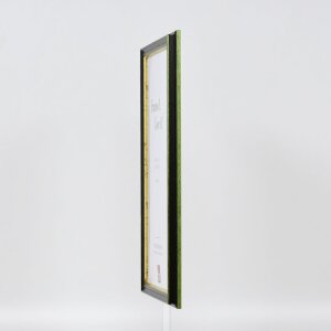 Efecto Marco de madera Perfil 21 verde 14,8x21 cm Vidrio de museo