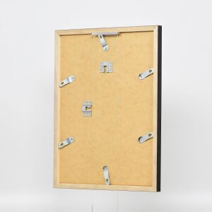 Efecto marco de madera perfil 33 negro 14,8x21 cm cristal de museo