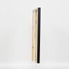 Efecto marco de madera perfil 33 negro 14,8x21 cm cristal de museo
