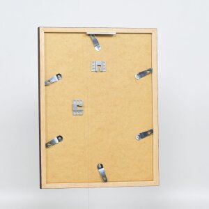 Efecto marco de madera perfil 33 wengé 14,8x21 cm cristal de museo