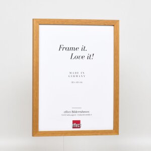 Marco efecto madera perfil 33 roble 14,8x21 cm cristal museo